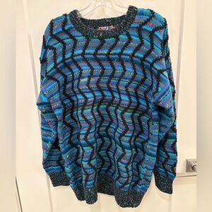 Vintage Lee Andersen Roymar Knit Alpaca Coogi Style Sweater Size Large